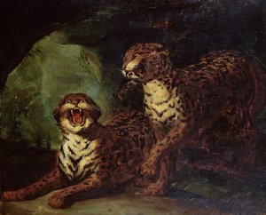 Due Leopardi, c. 1820 da Theodore Gericault